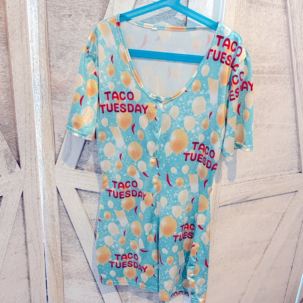 Taco Tuesday Graphic Women's Romper